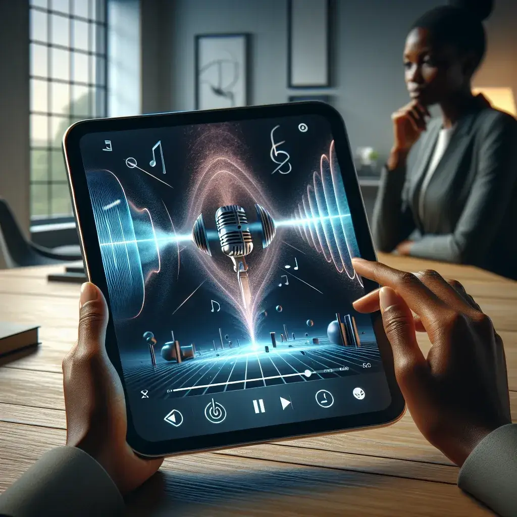 Why do some tablets feature directional speakers for focused audio?
